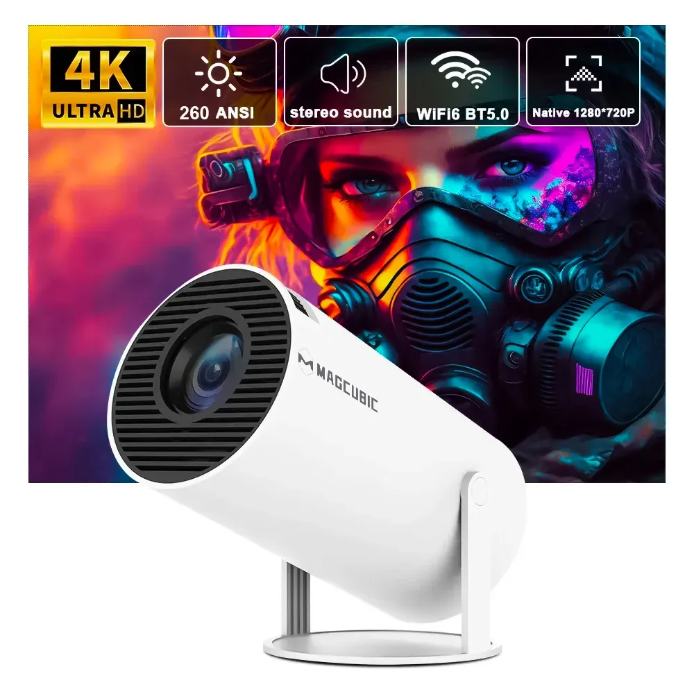 Magcubic-proyector 4K Wifi6 para cine en casa