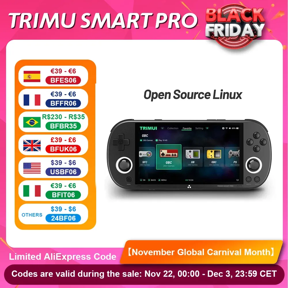 Trimui-consola de videojuegos Retro Smart Pro