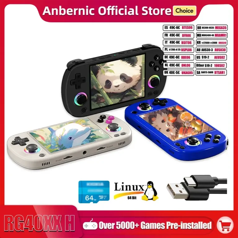 ANBERNIC-consola de juegos portátil RG40XX H