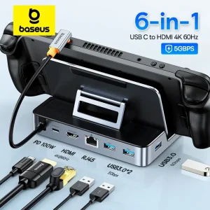 Baseus USB C estación de acoplamiento para Steam Deck