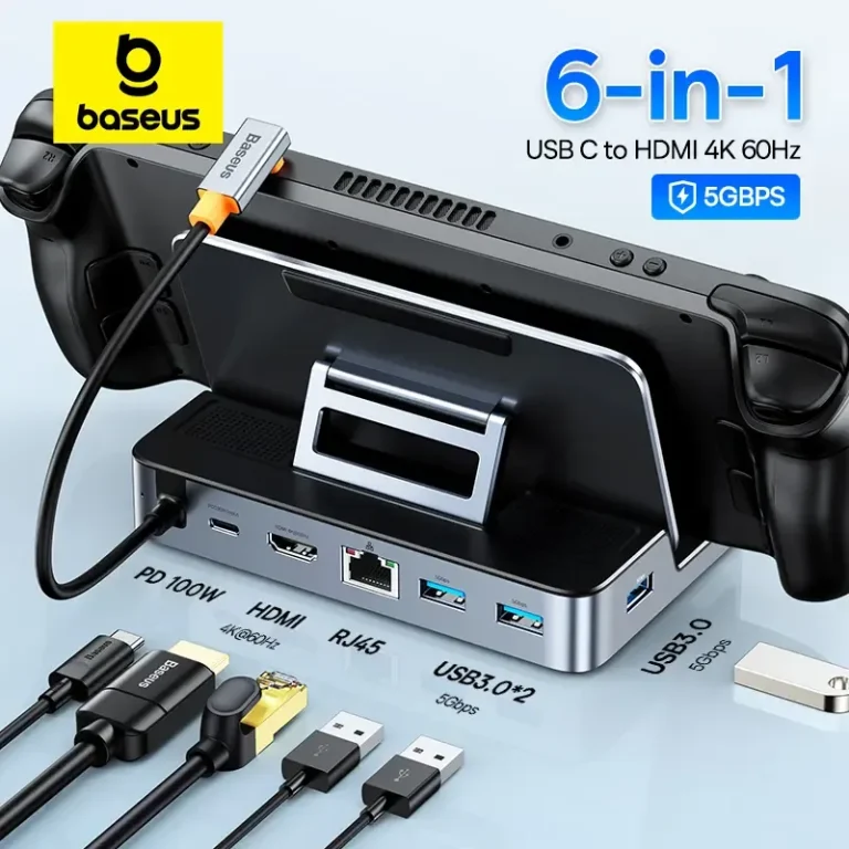 Baseus USB C estación de acoplamiento para Steam Deck