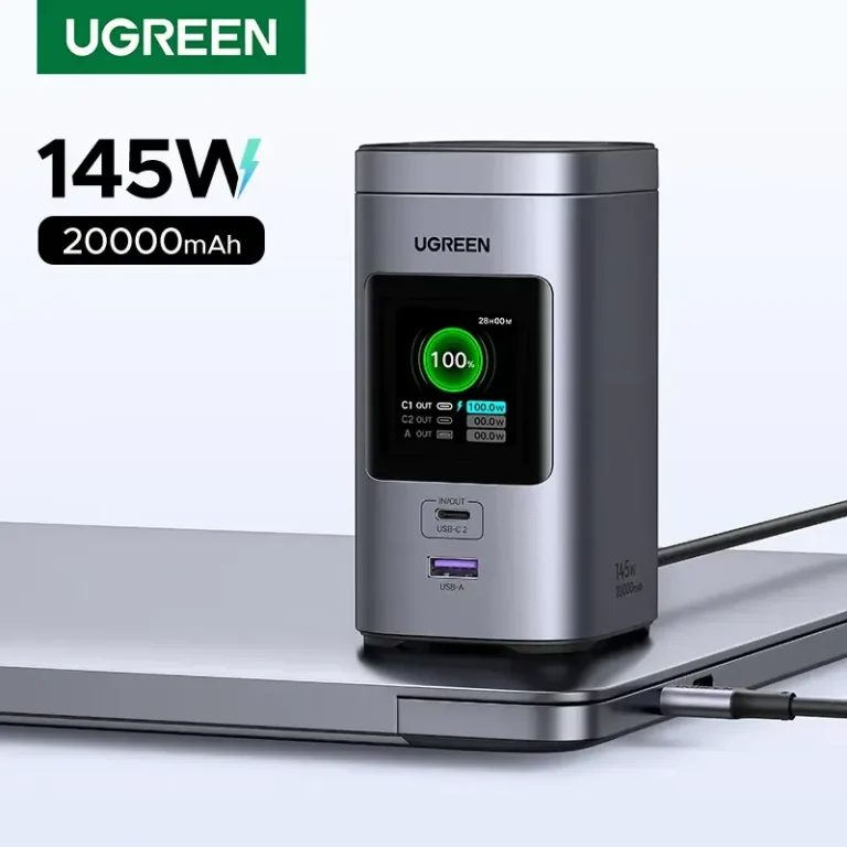 UGREEN 145W 20000mAh banco de energía Qi2 15W