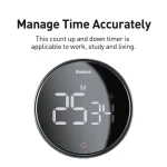 Baseus-reloj despertador magnético con cuenta regresiva