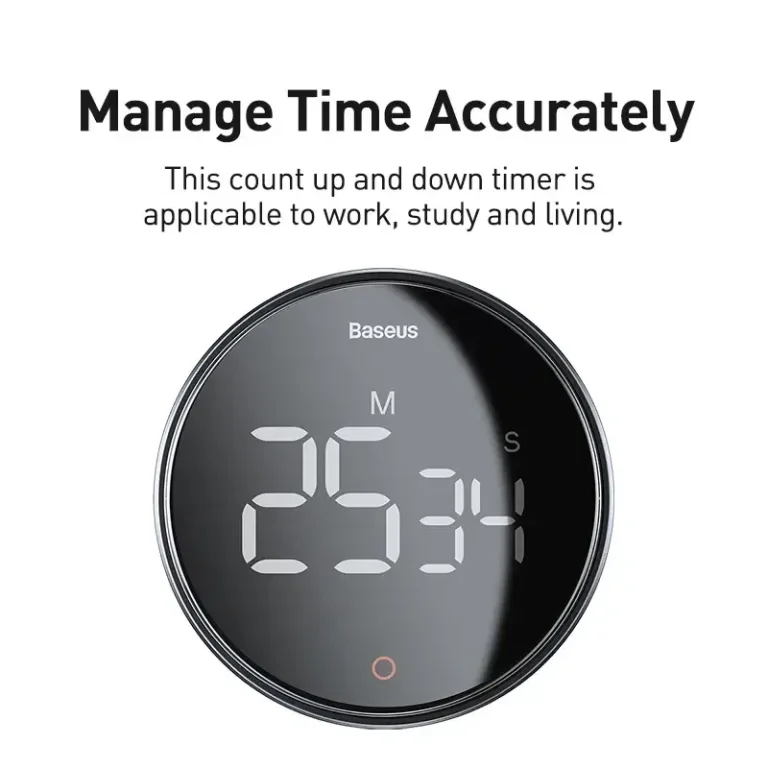 Baseus-reloj despertador magnético con cuenta regresiva